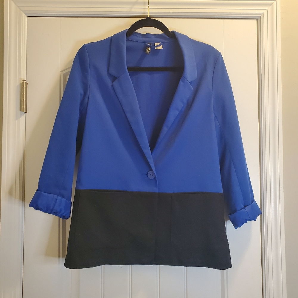 COLOR BLOCK BLAZER